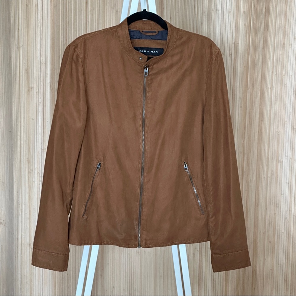 Zara faux suede light jacket